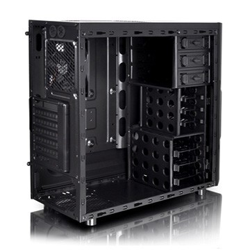 Thermaltake Versa H22 Black ATX Mid Tower Perforated Metal Front and Top Panel Gaming Computer Case 2.0 Edition with One 120mm Rear Fan Pre-Installed CA-1B3-00M1NN-A0 