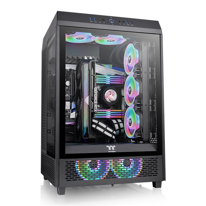 USA PC ATX Mid-Tower Gaming PC Computer Case Tempered Glass ATX