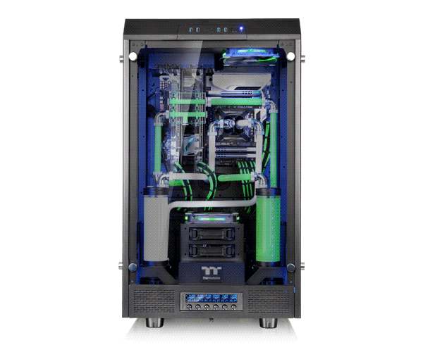 Thermaltake Tower 900 Black Edition Tempered Glass Fully Modular E-ATX Vertical Super Tower Computer Chassis CA-1H1-00F1WN-00 