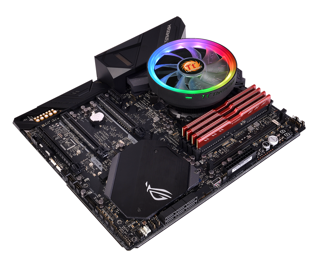 TT UX100 ARGB on Motherboard